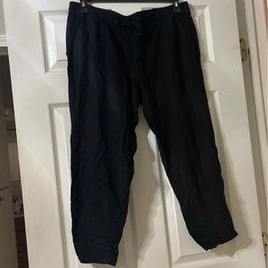 New Black Old Navy Capri Linen Pants